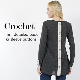 Crochet detail tunics